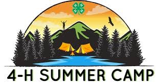 Decorative 4-H Summer Camp logo