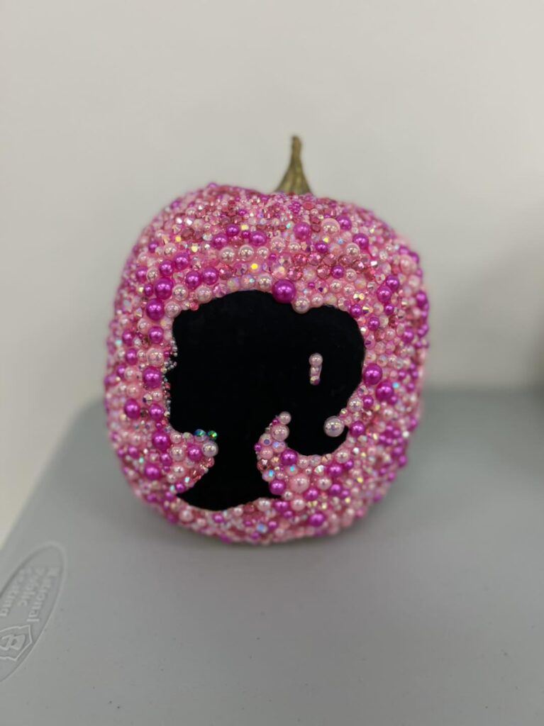 Decorated pumpkin